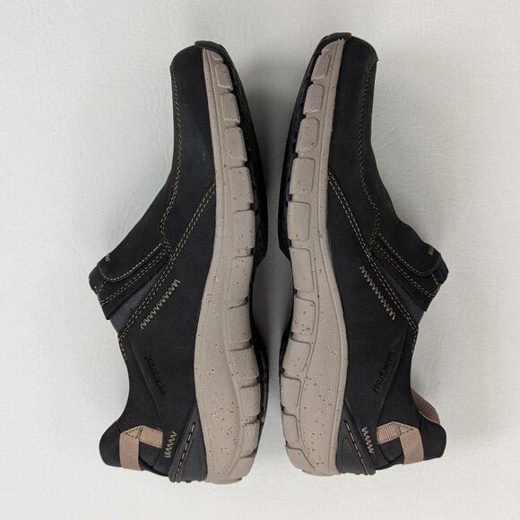 NEW Clarks Wave Plateau Shoes Black Nubuck Leather Size 8W - Picture 5 of 7